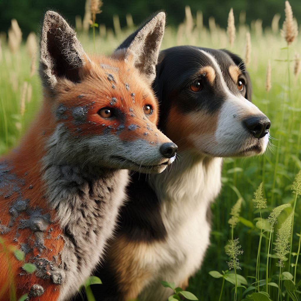 Fuchsräude Hund Bayern